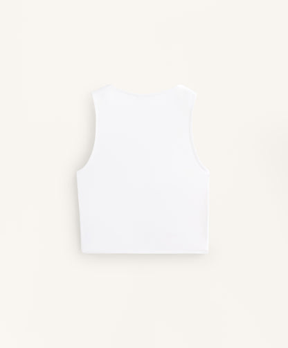 Crossover hem tank top