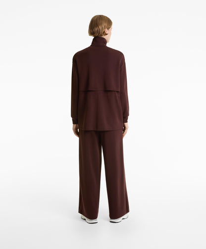 Long soft-feel modal jacket with pockets