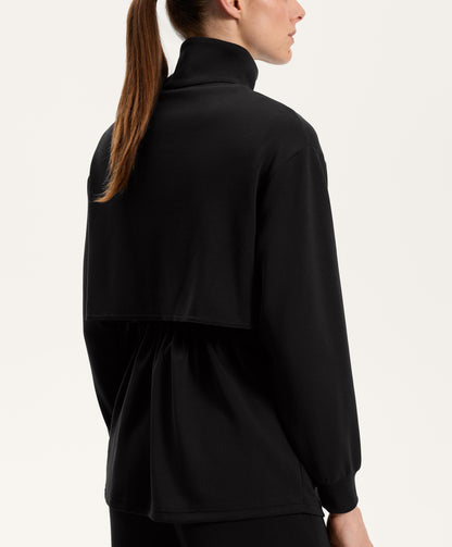 Long soft-feel modal jacket with pockets