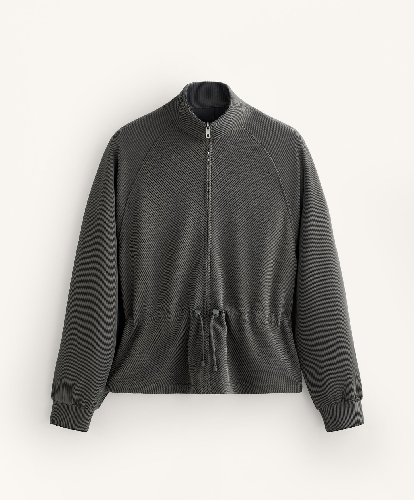 Adjustable waist rib jacket 29% modal