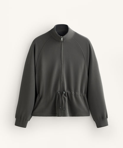 Adjustable waist rib jacket 29% modal
