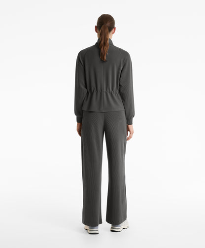 Adjustable waist rib jacket 29% modal