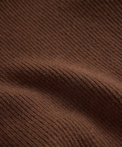 Crossover rib knit jumper