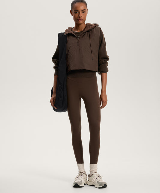 Fitted waist rib knit jumper