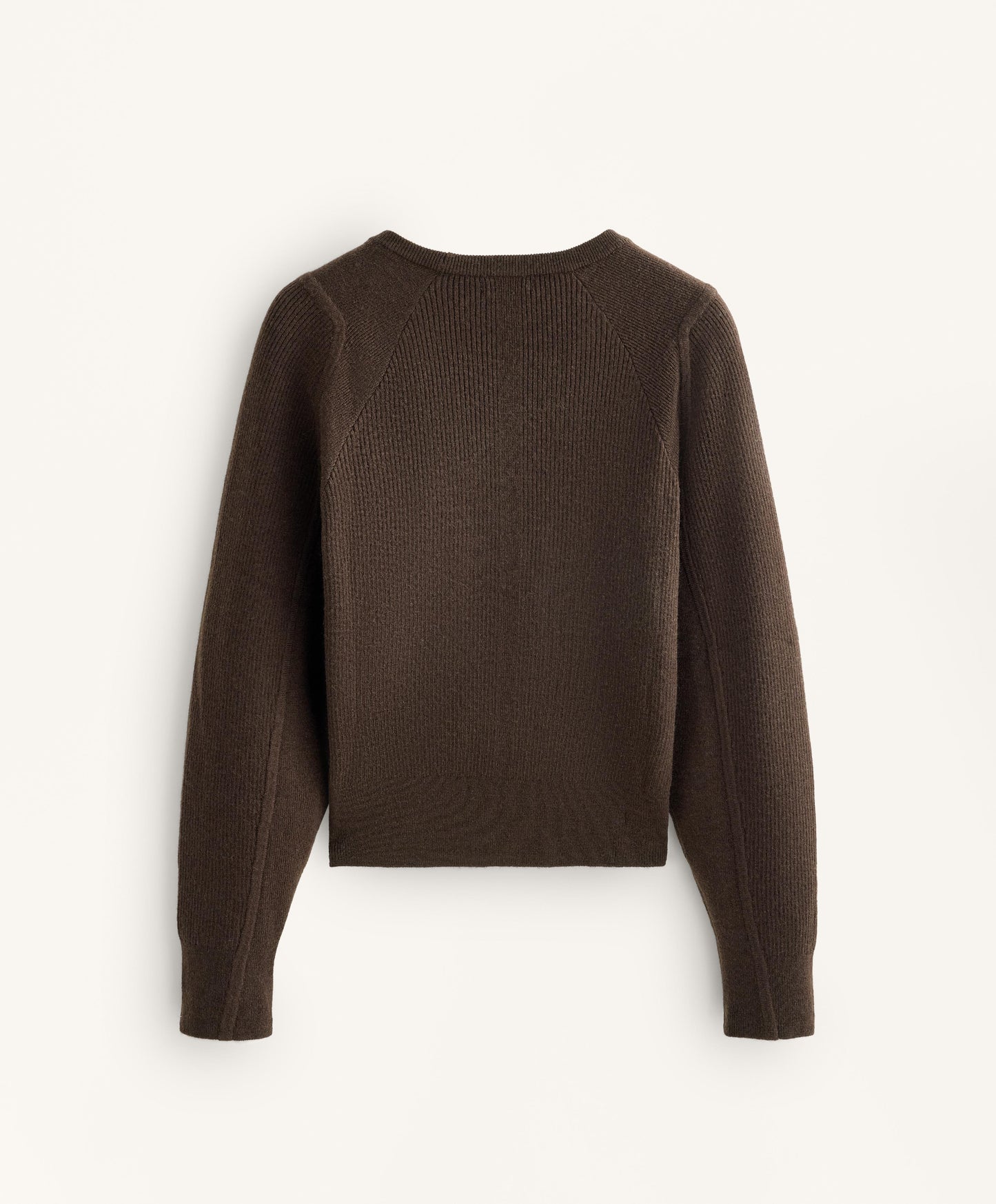 Fitted waist rib knit jumper