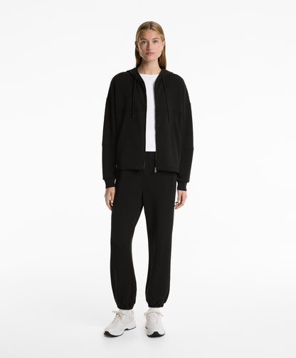 Soft-touch modal hooded jacket