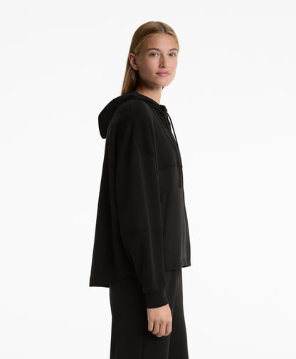 Soft-touch modal hooded jacket