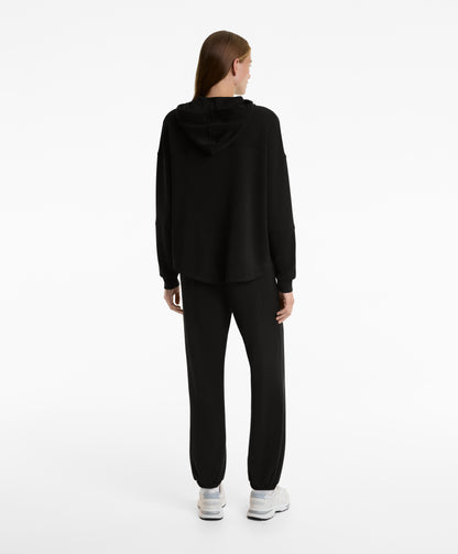 Soft-touch modal hooded jacket
