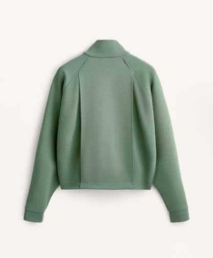 Piqu¨¦ pockets jacket with cotton