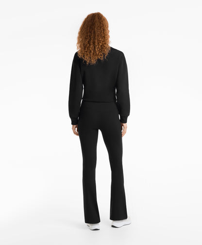 Cotton blend high neck jacket