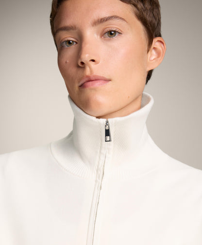 High neck knit jacket