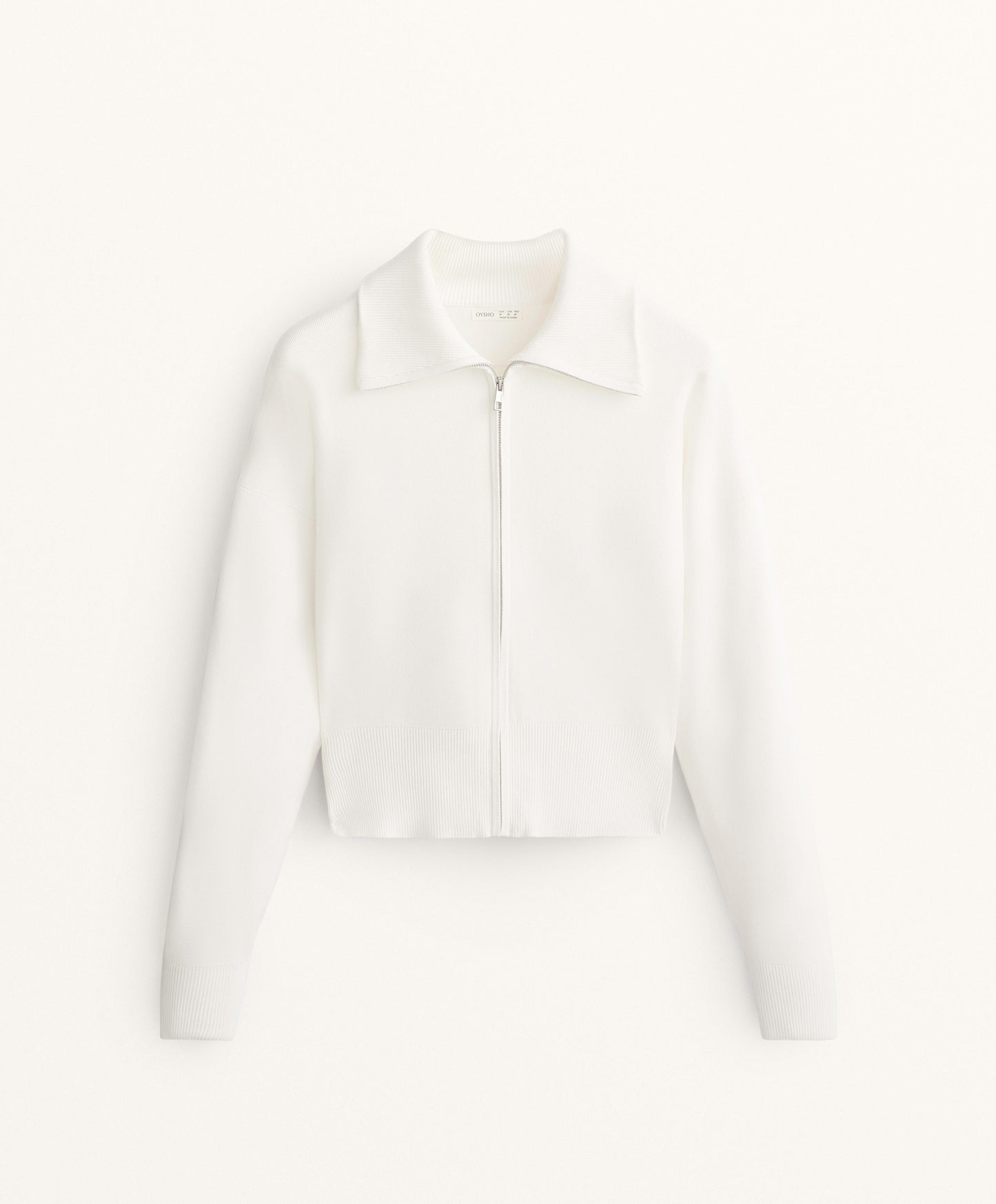 High neck knit jacket