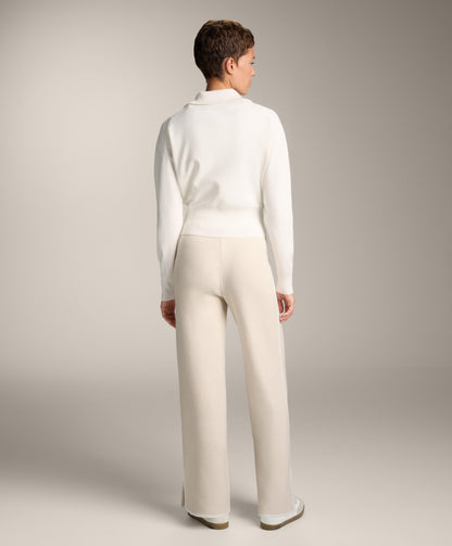 High neck knit jacket