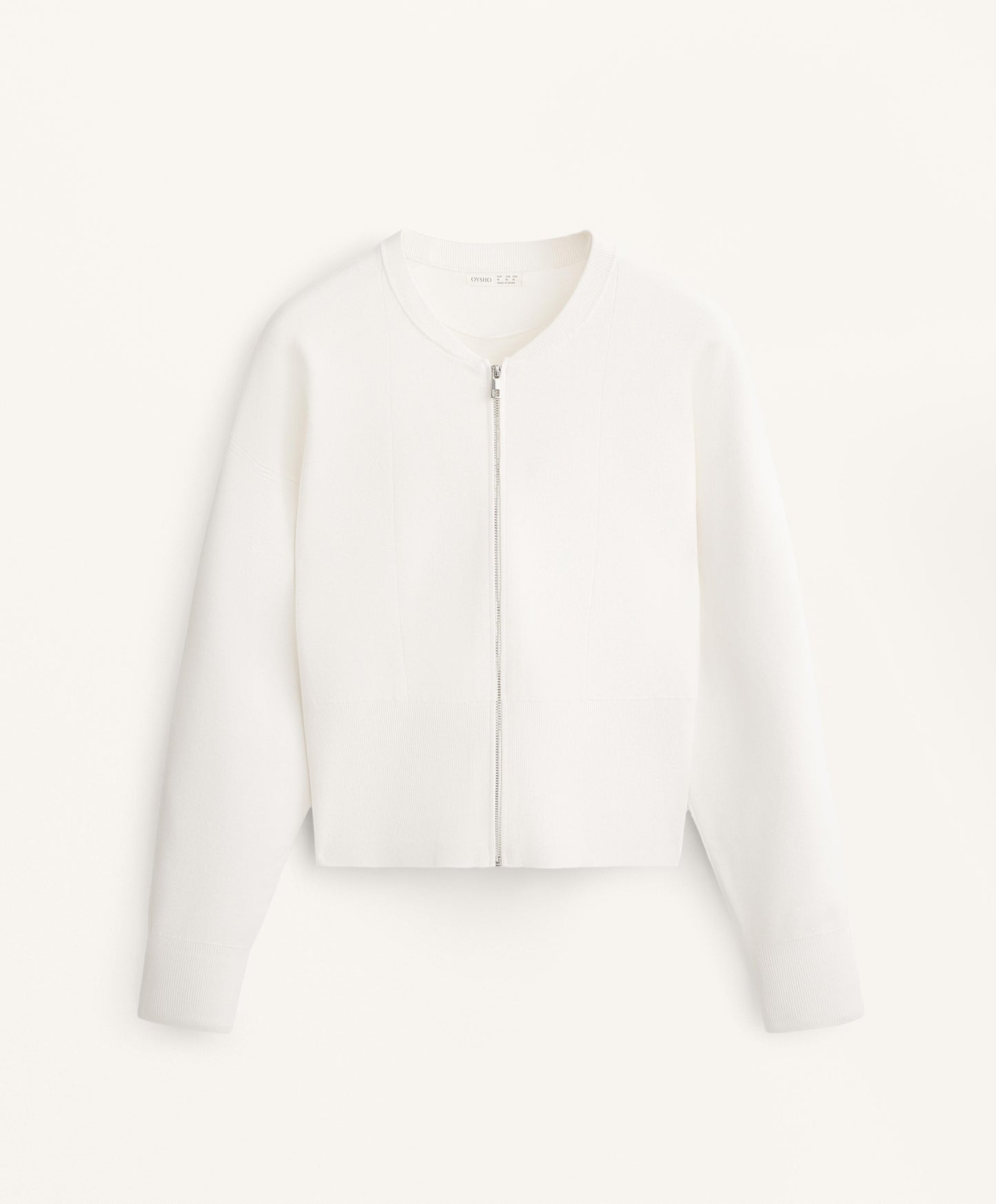Knit bomber jacket
