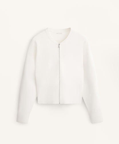 Knit bomber jacket