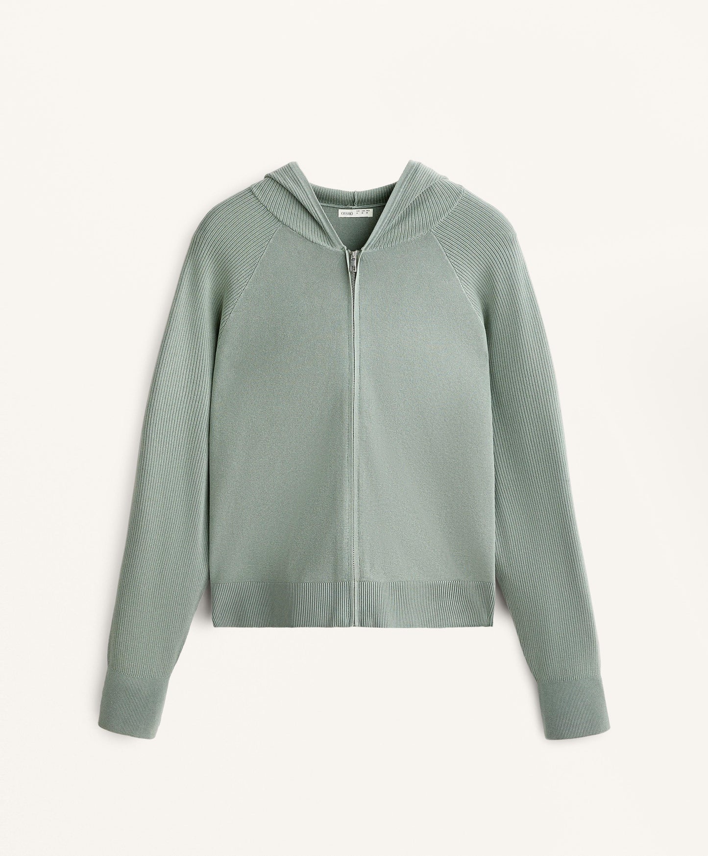 Hooded knit jacket