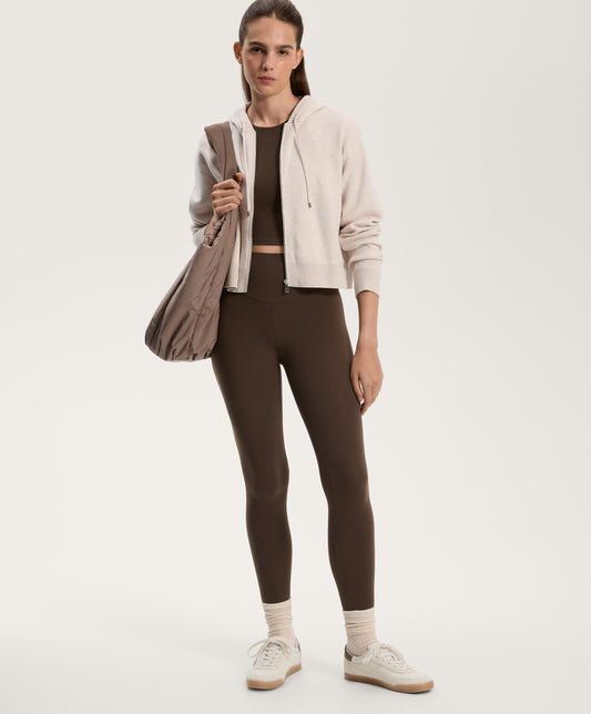 Hooded knit jacket