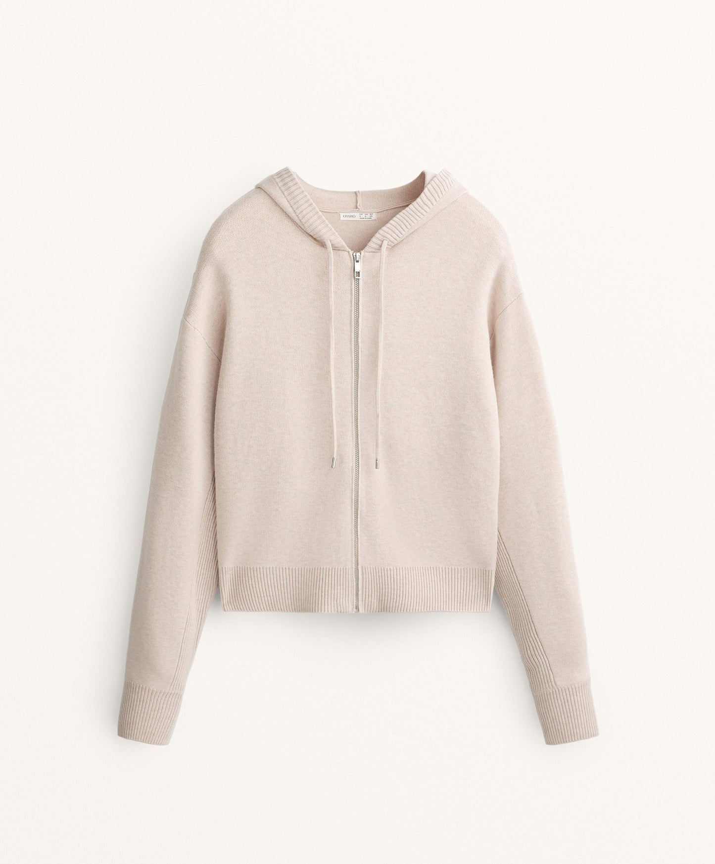 Hooded knit jacket