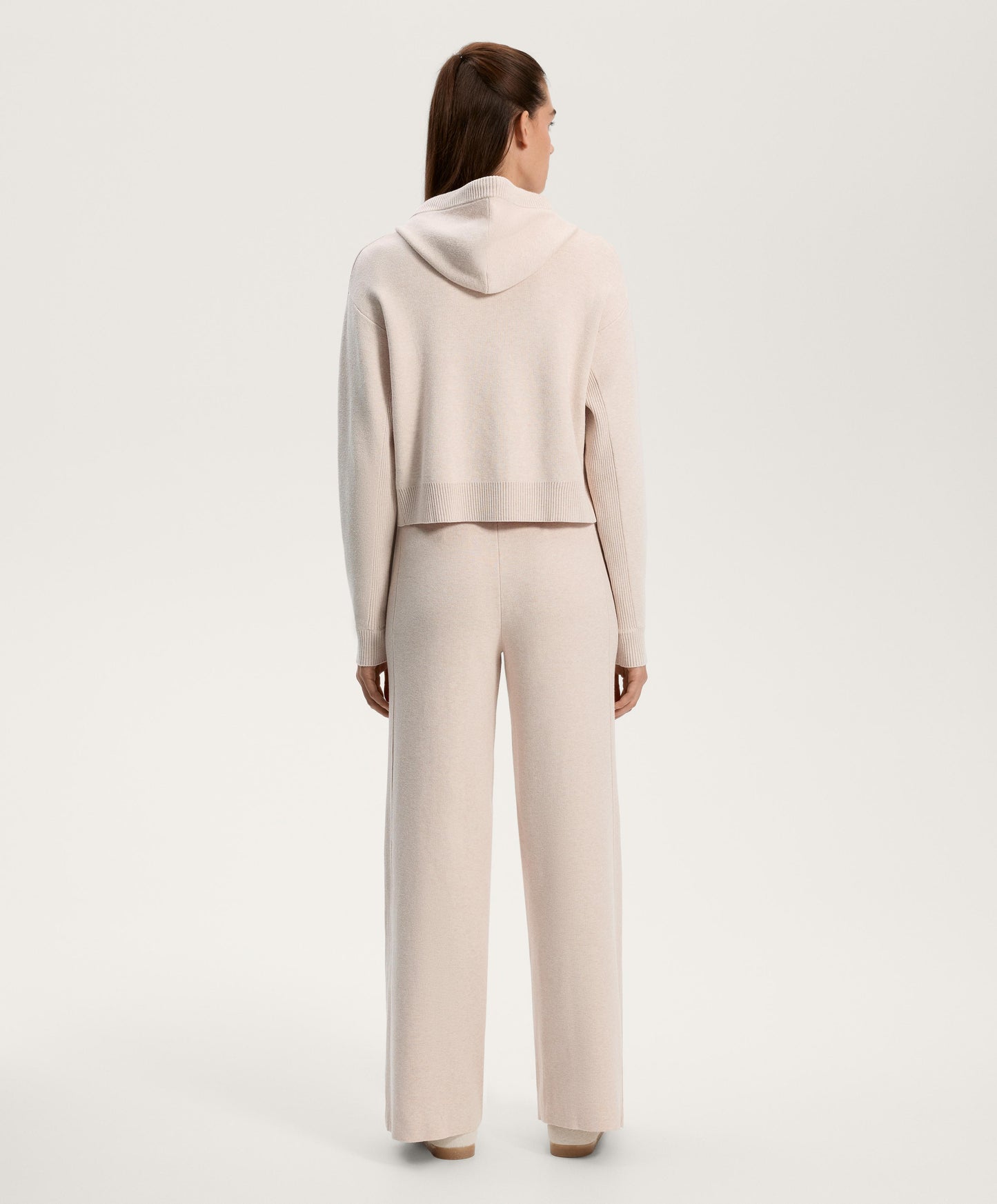Hooded knit jacket