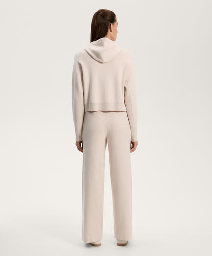Hooded knit jacket