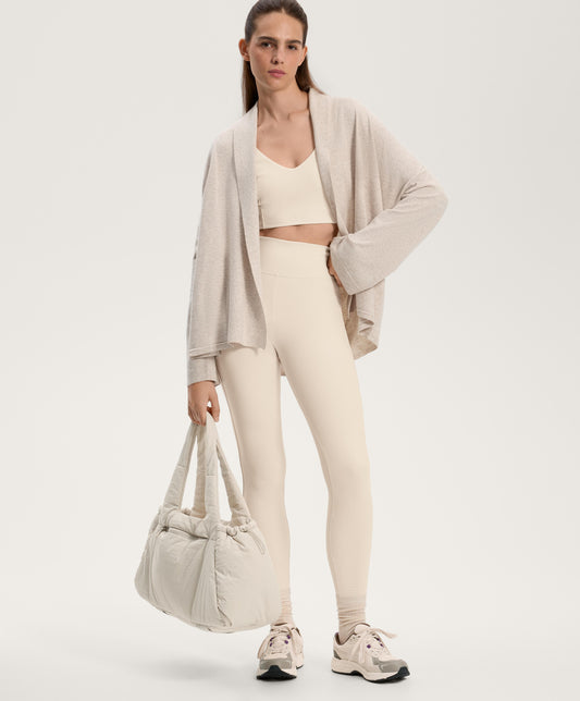 Lapel collar knit cardigan