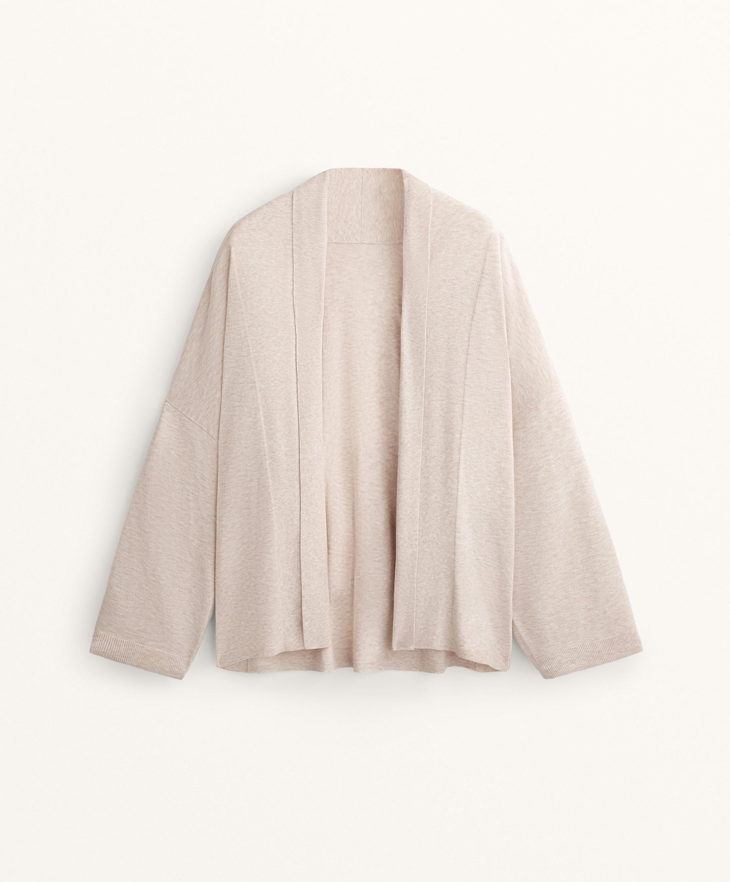 Lapel collar knit cardigan