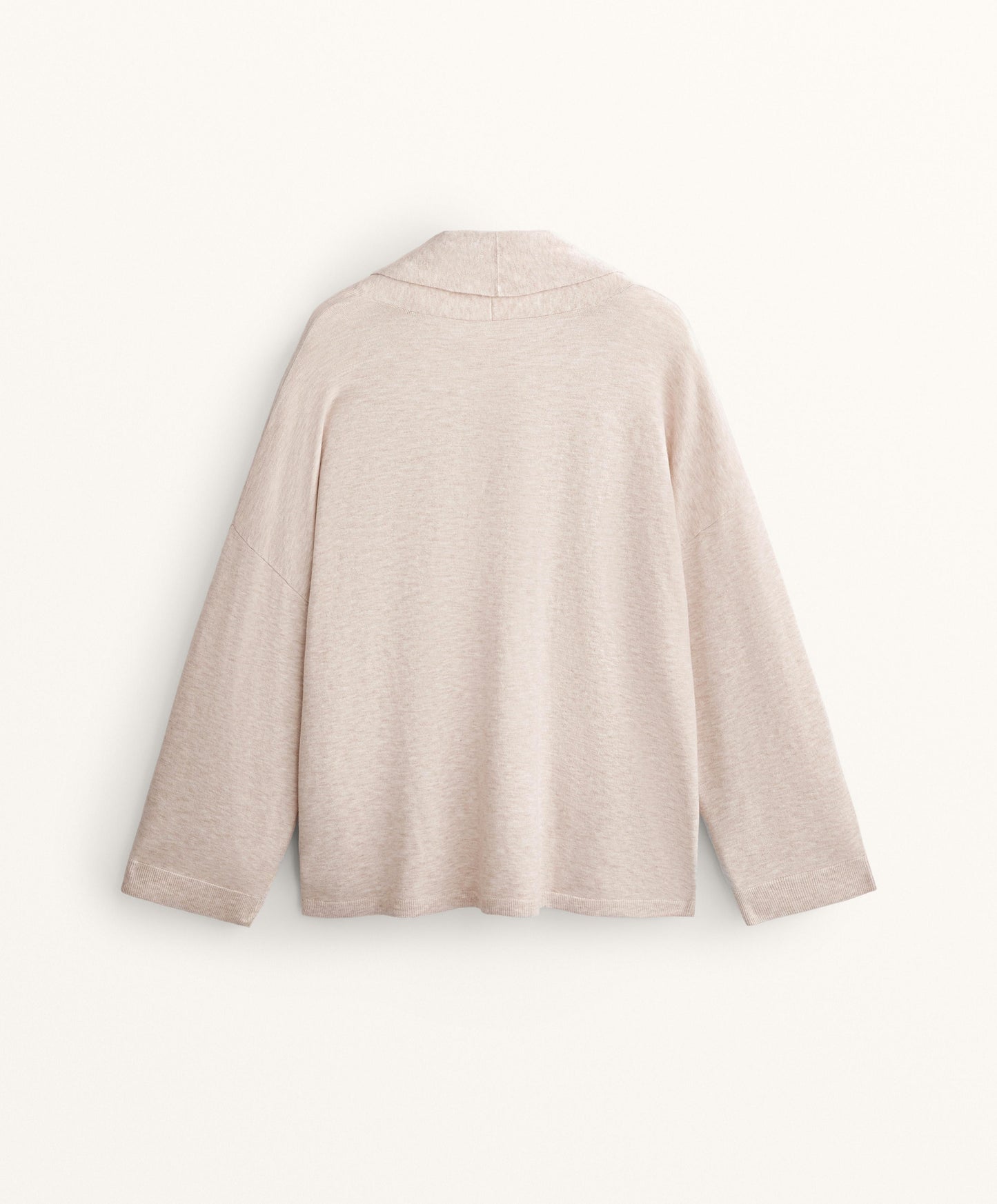 Lapel collar knit cardigan