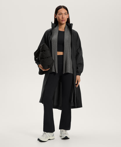 Knit cardigan with rib details