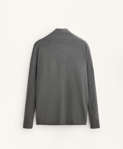 Knit cardigan with rib details