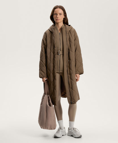 Neoprene-effect jacket with belt