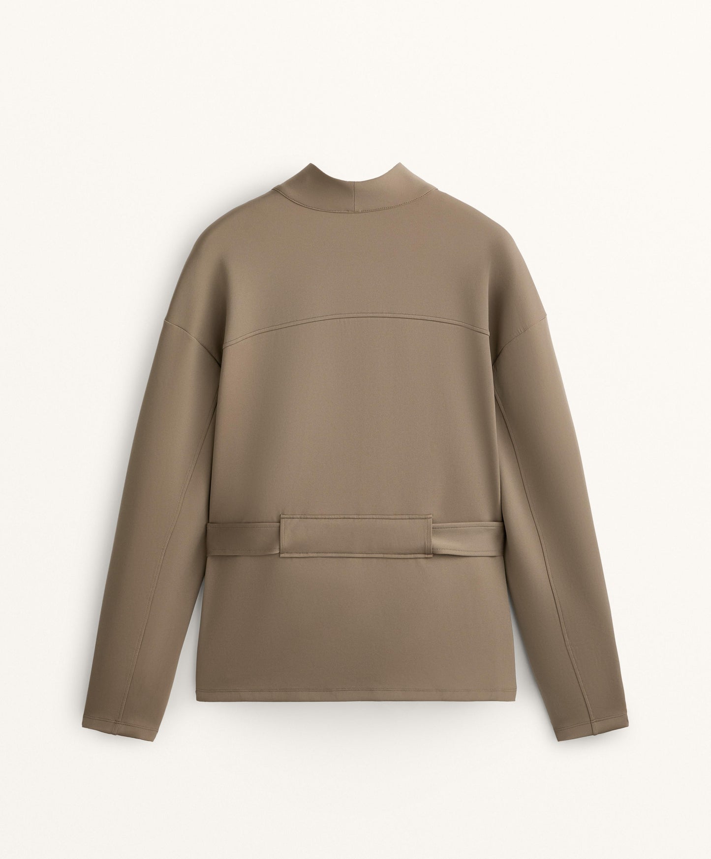 Neoprene-effect jacket with belt