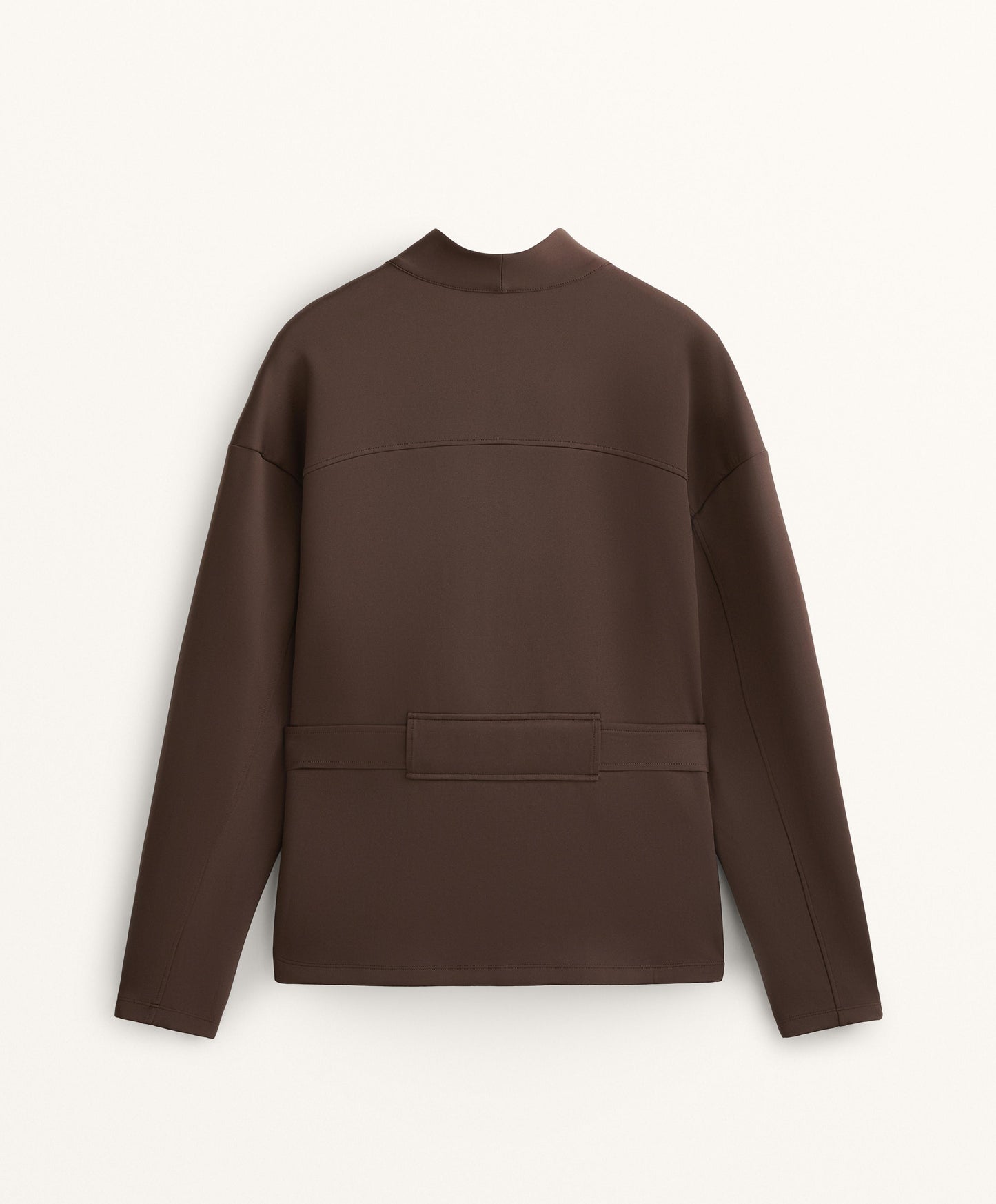 Neoprene-effect jacket with belt