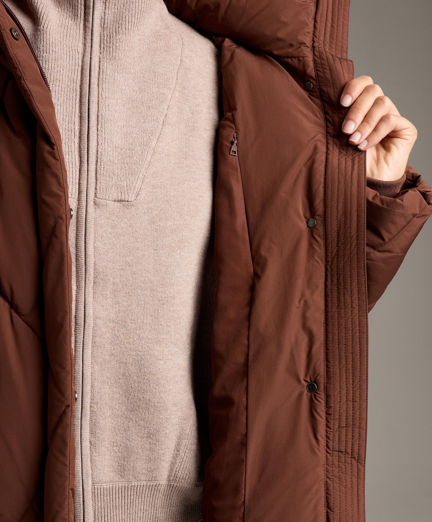Water-repellent Primaloft padded jacket