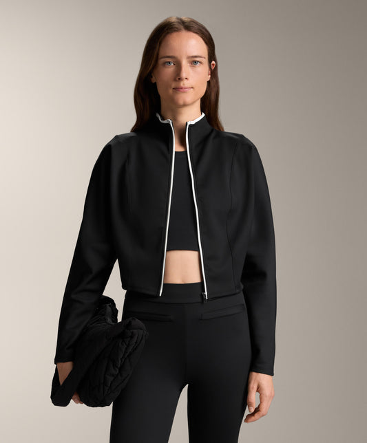Neoprene-effect corset jacket
