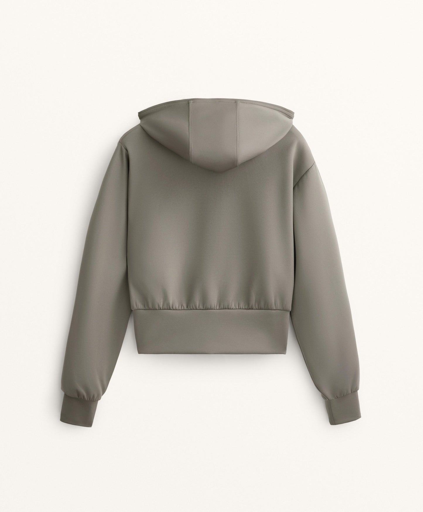 Neoprene Effect Hooded Jacket