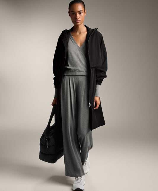 Straight fit knit trousers