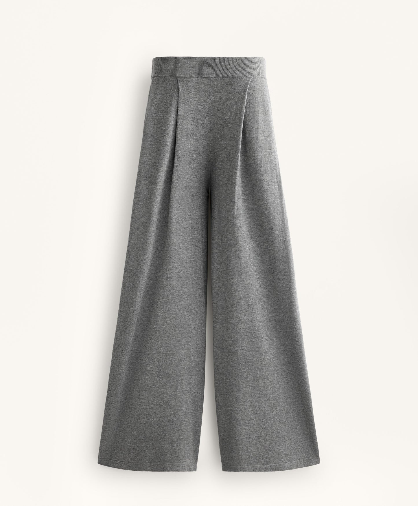 Straight fit knit trousers