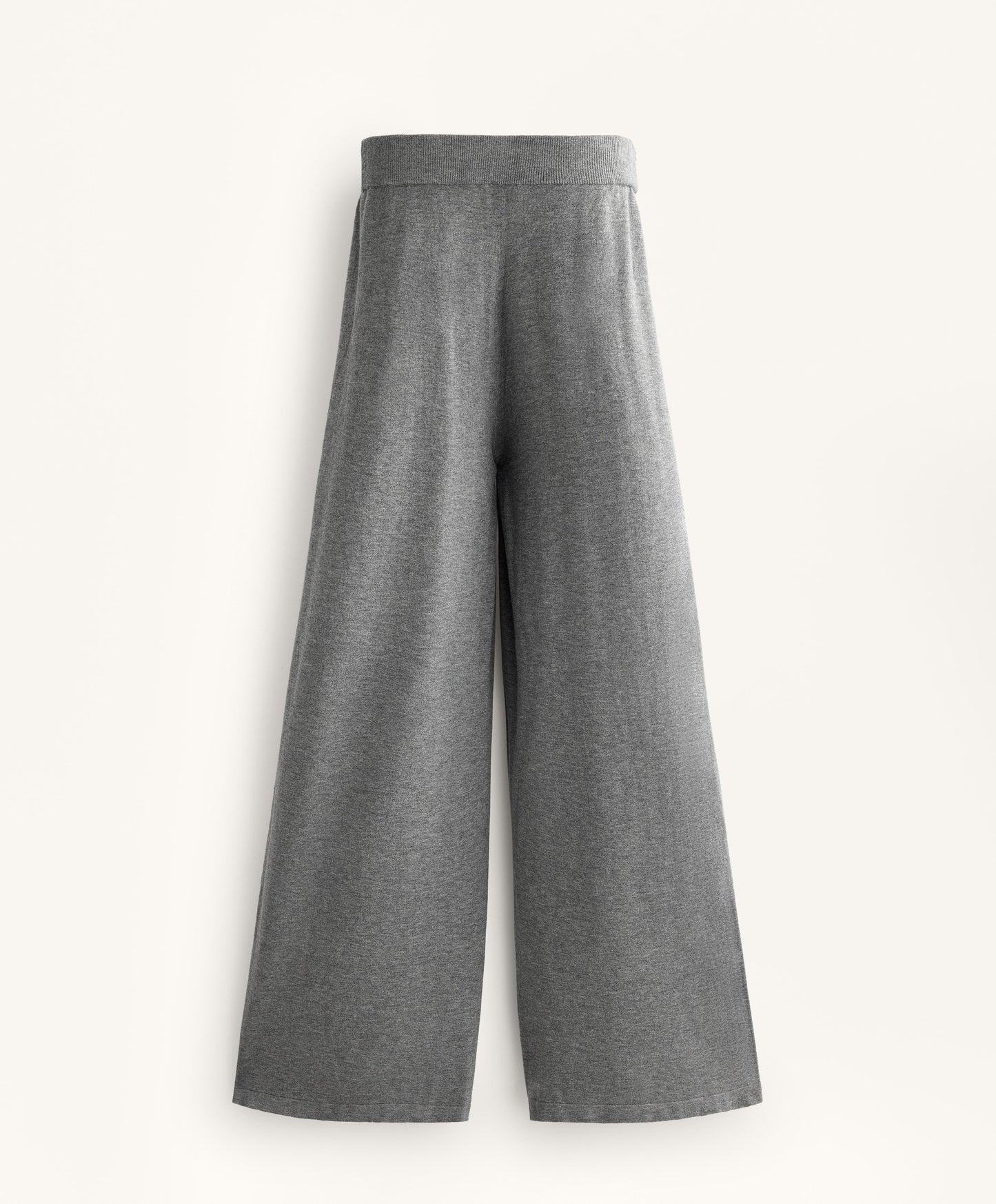 Straight fit knit trousers