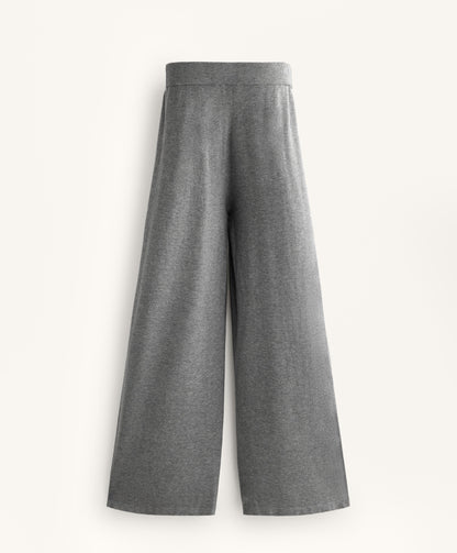 Straight fit knit trousers