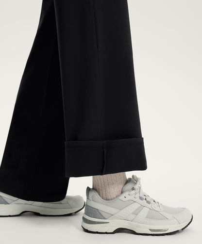 Straight-leg warm maternity trousers