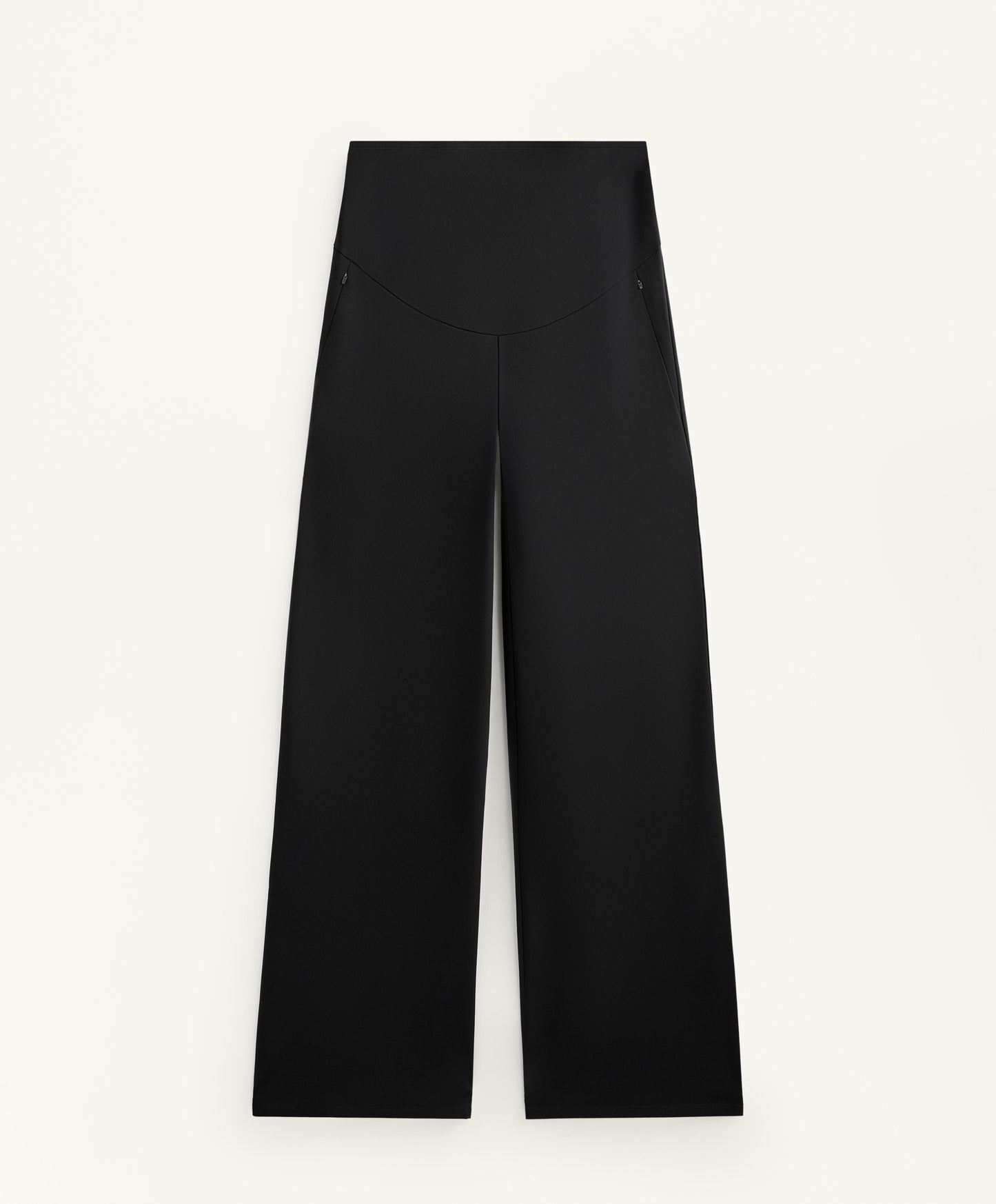 Straight-leg warm maternity trousers