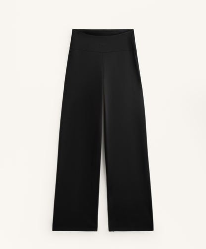 Straight-leg warm maternity trousers