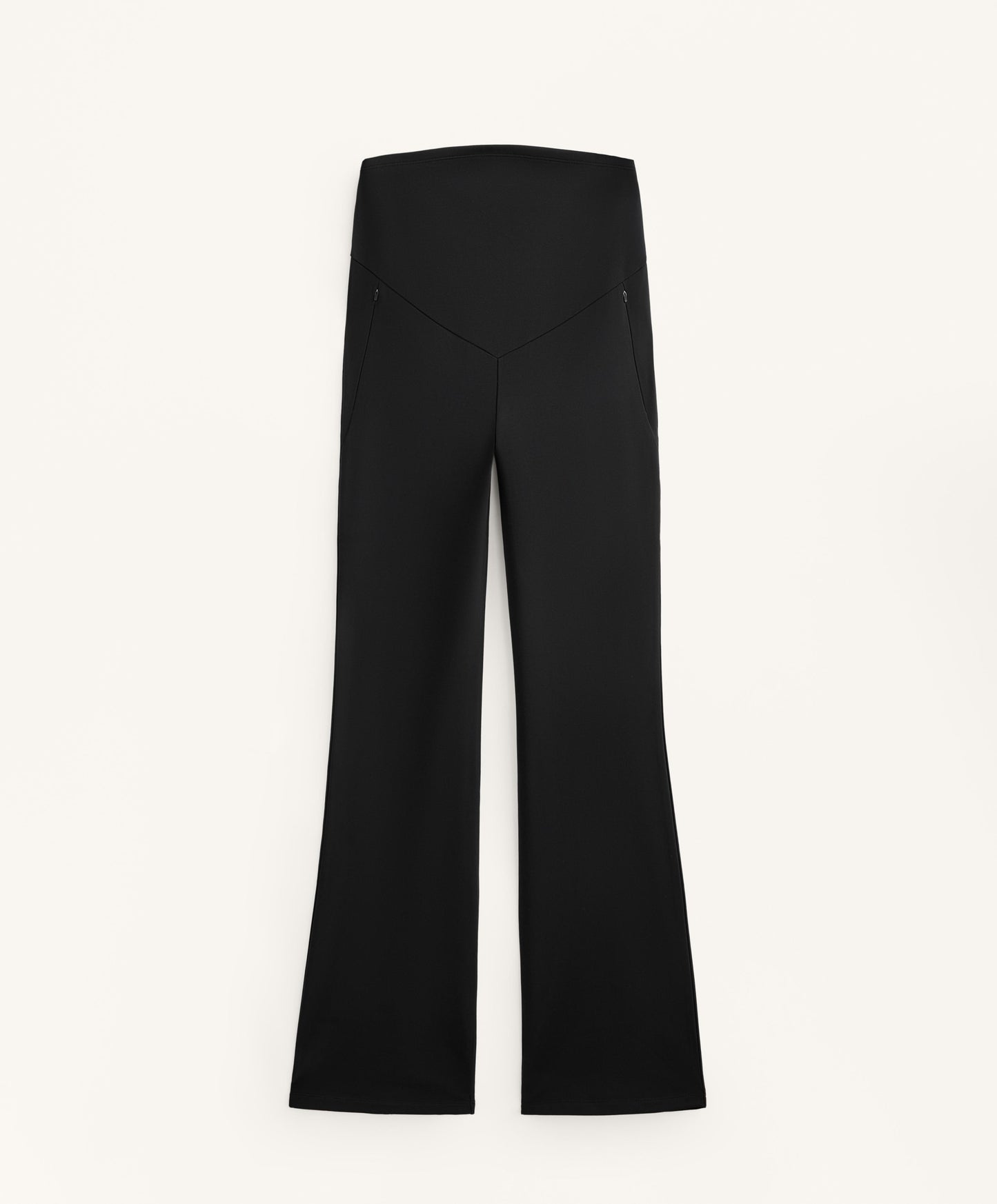 Warm flare maternity trousers
