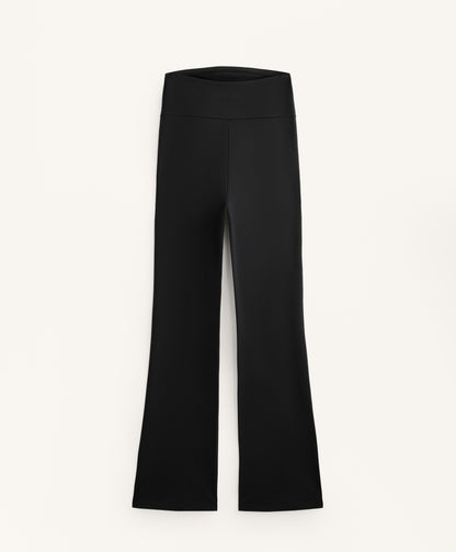 Warm flare maternity trousers