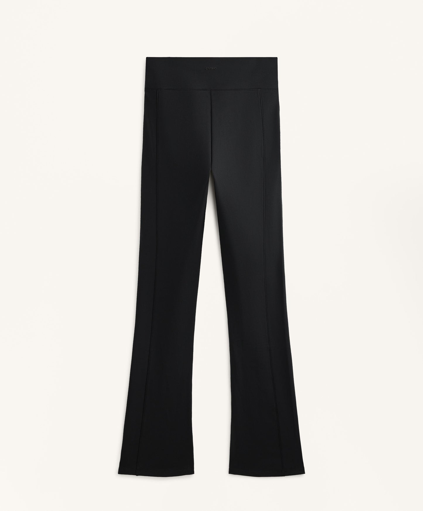 High rise warm flare trousers with pockets