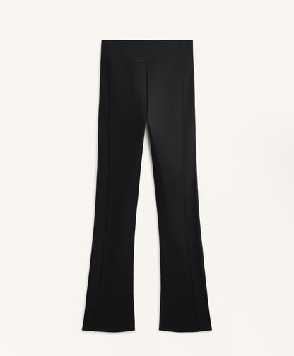 High rise warm flare trousers with pockets