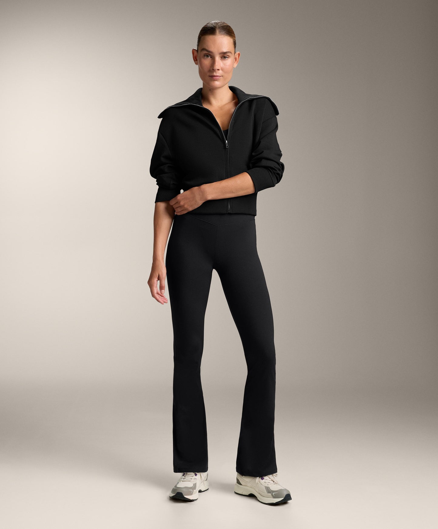 Evermove high-rise flare trousers