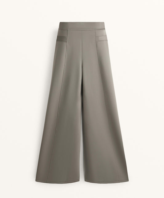 Neoprene-effect balloon trousers