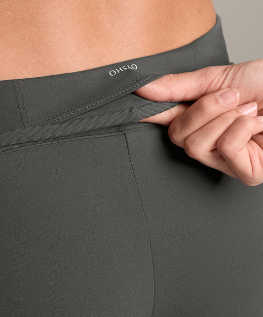 Flare high-waisted Comfortlux rib lateral trousers