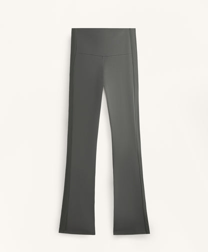 Flare high-waisted Comfortlux rib lateral trousers